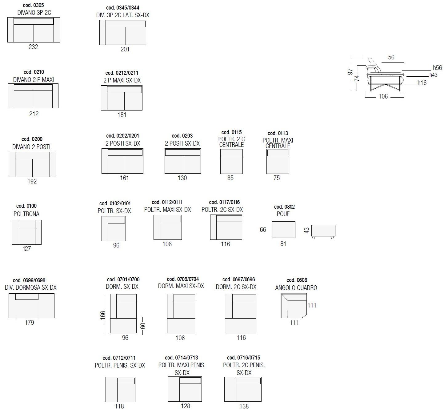 Egoitaliano 3-местный кожаный диван-кровать с подголовником Anaise sun-id-1378790 - Вид №2