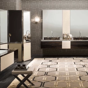 Комбинация ванной комнаты F01 в отделке MARMO emperador MILLDUE FOUR SEASONS