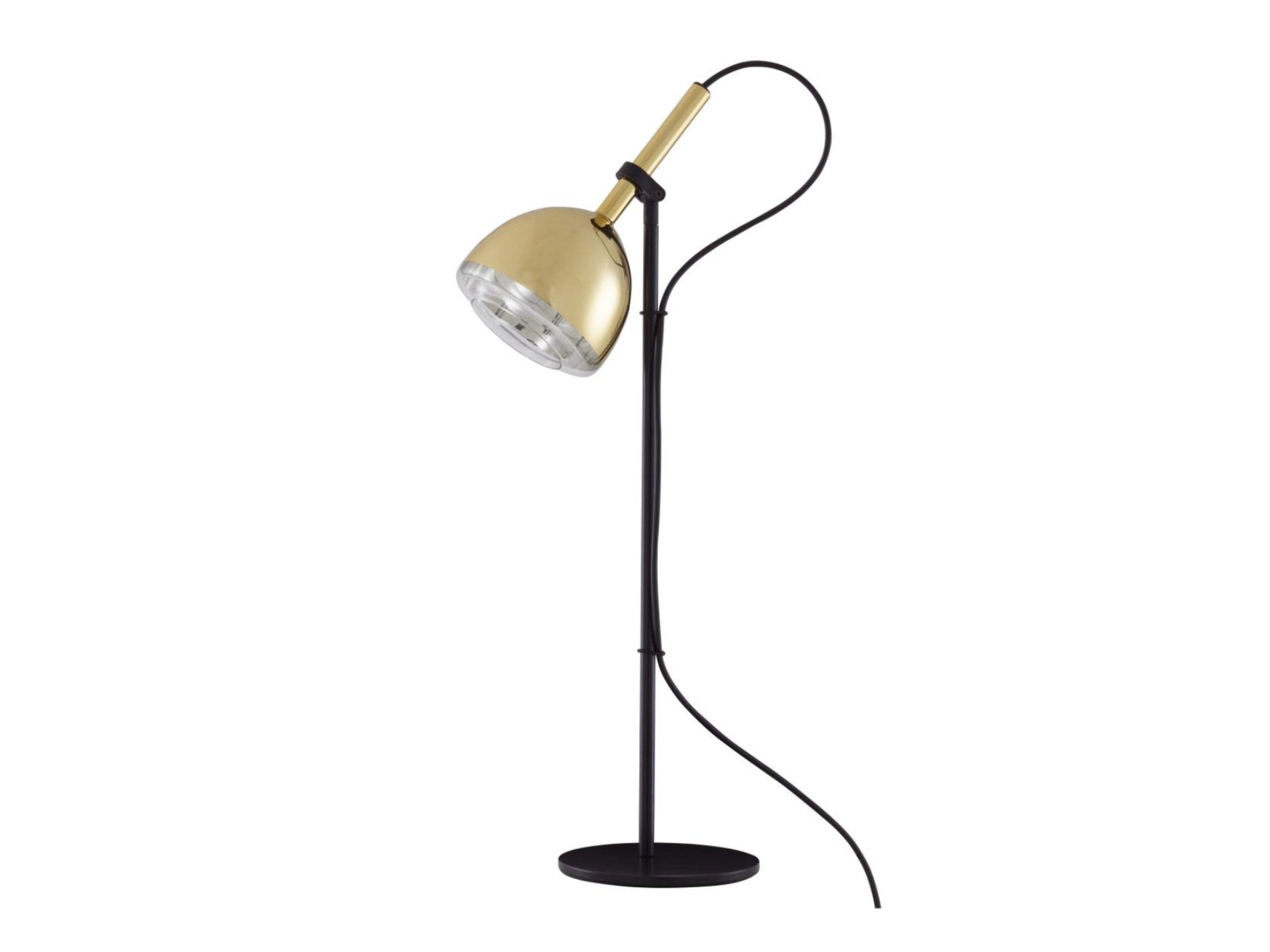 Регулируемая латунная светодиодная настольная лампа Ligne Roset Brass Bell ARCH-00036074
