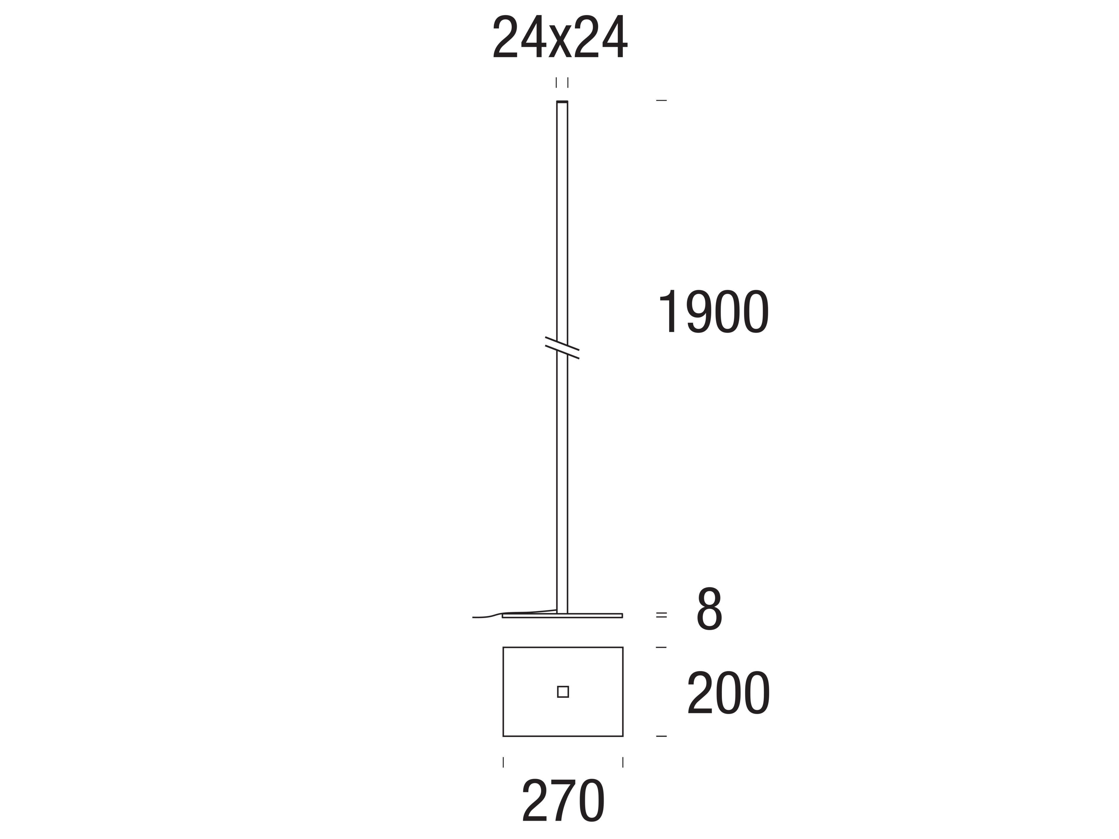 Алюминиевый светодиодный торшер PAN Maya Micro ARCH-00083911 - Вид №4