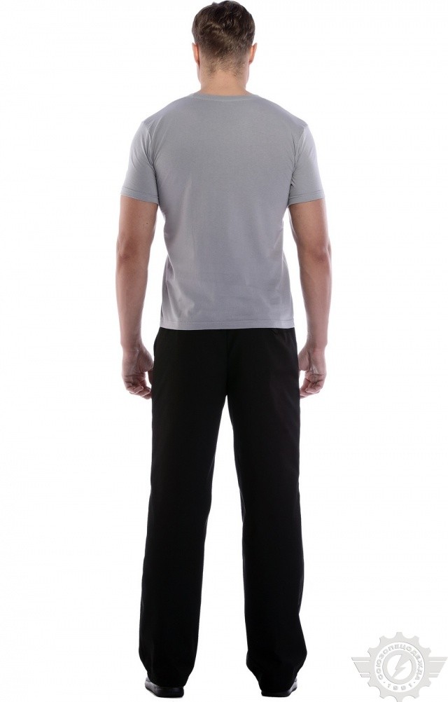 61098 Футболка "Престиж" светло-серая  Одежда для официантов  размер XXXXL (58) Спецодежда  - Вид №9