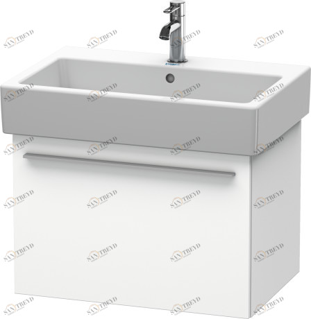 XL604201818 Тумбочка подвесная X-Large #XL6042 650 x 443 мм Белый матовый, декор Duravit