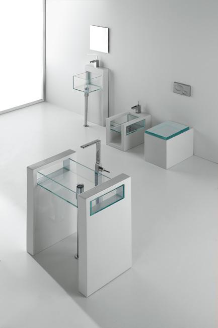 GLLACOL60FS Напольная раковина стоящая GSG CERAMIC GLASS - Вид №6