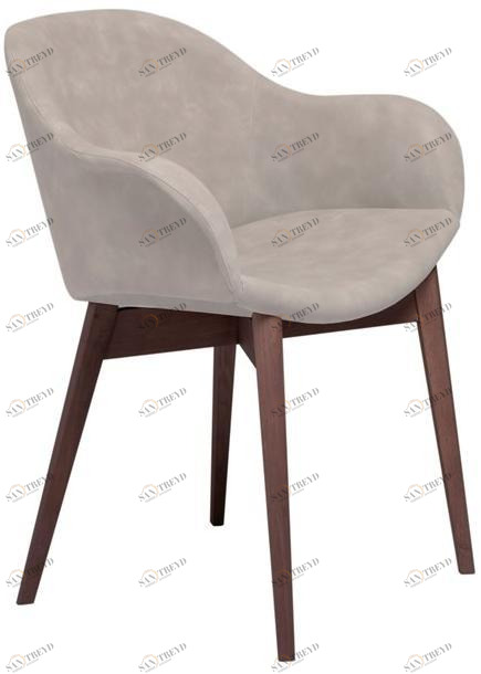 Tonin Casa Мягкое кресло из экокожи на деревянной основе sun-id-1515001