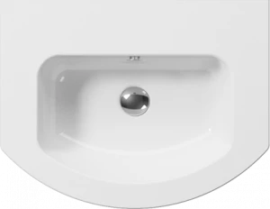 8827111 Подвесная раковина настенная овальная GSI ceramica Pura белая