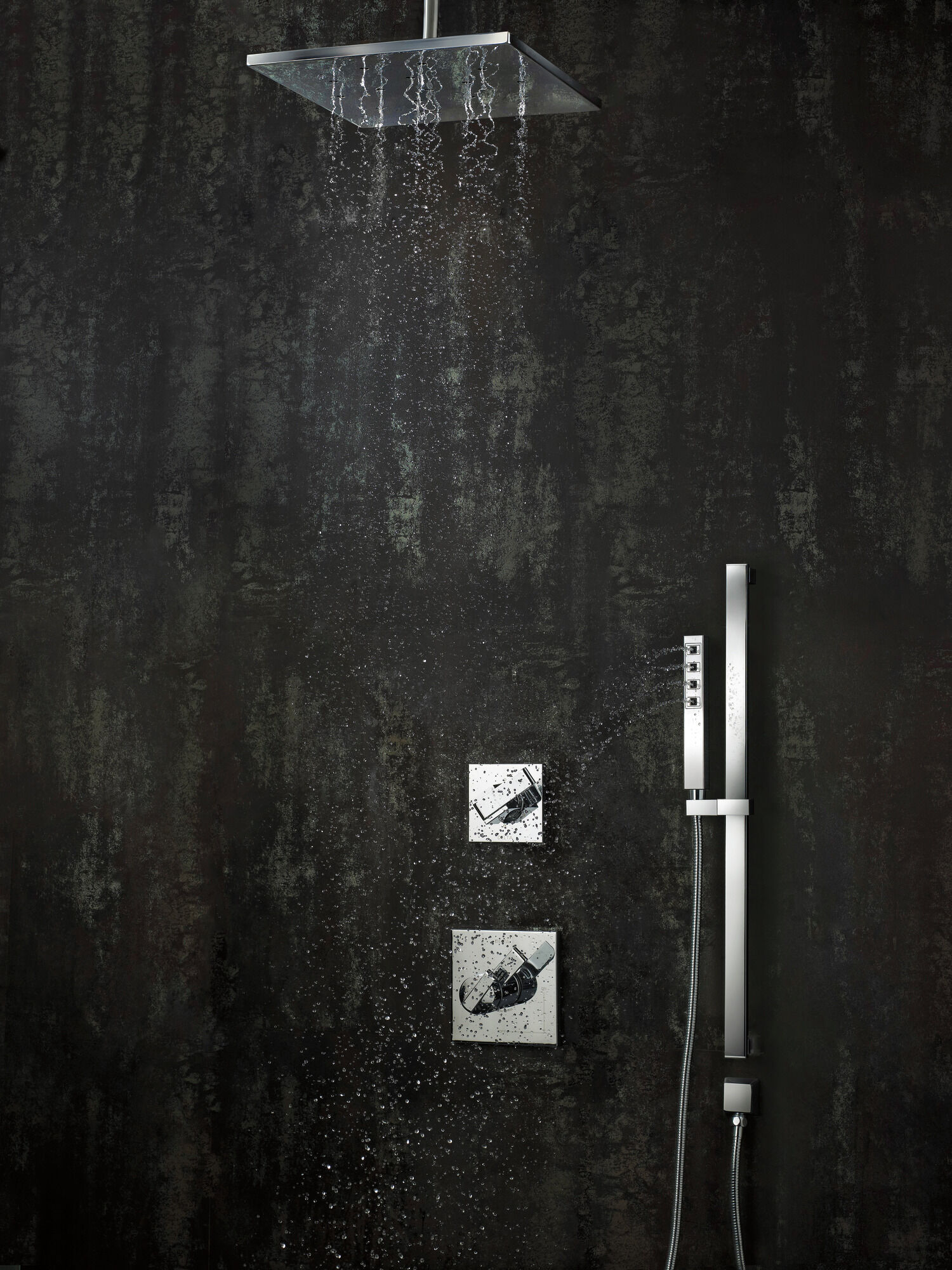 51567-PN H2Okinetic® Ручной душ с раздвижной штангой с одинарной настройкой Delta Faucet Universal Showering Полированный никель  - Вид №15