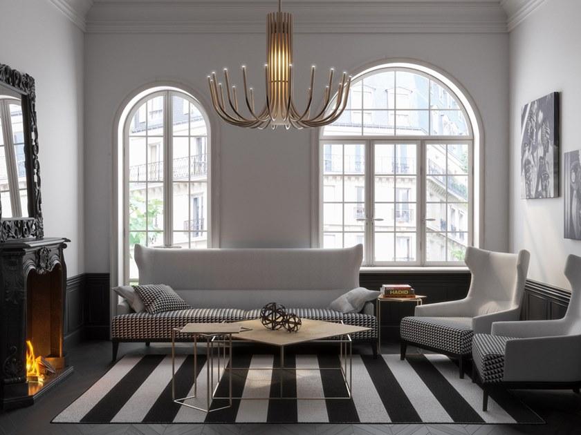 MOMENTI Кресло с обивкой из ткани с подлокотниками The black attitude Pn-302 - Вид №3