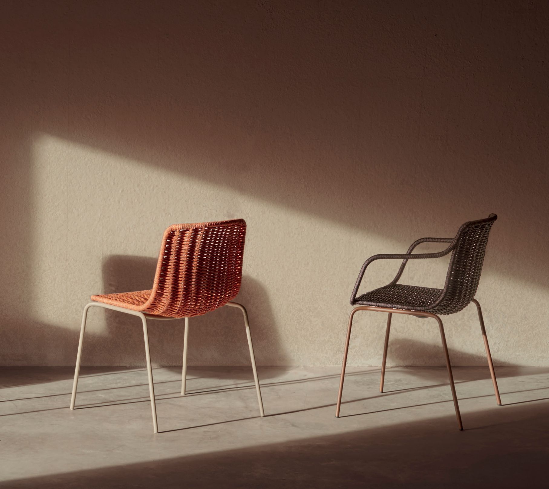 Веревочный штабелируемый садовый стул с подлокотниками EXPORMIM Lapala ARCH-00072033 - Вид №2