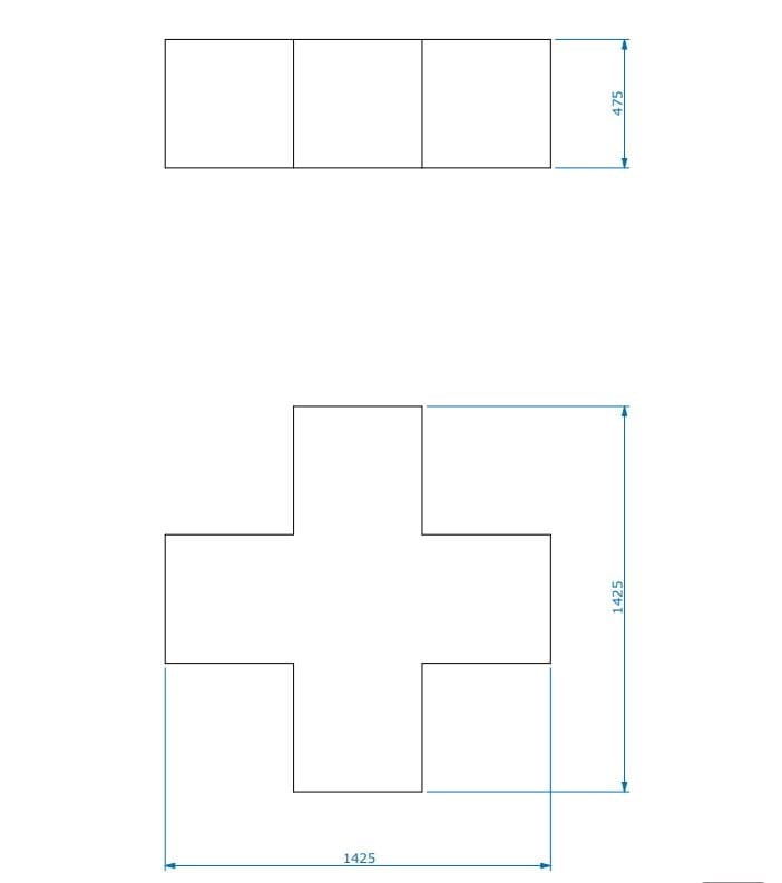 Модульная скамья из пены QM без спинки Quinze & Milan Форма ARCH-00122265 - Вид №2