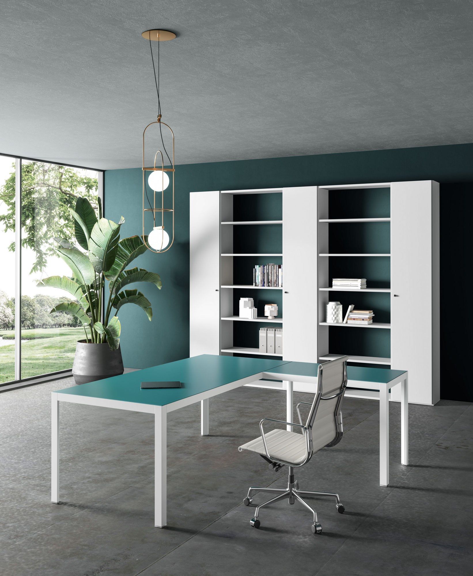 Стол из лакированного стекла About Office Hype ARCH-00105968 - Вид №1