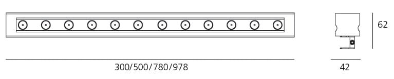 Наружный экструдированный алюминиевый напольный светодиодный бар Artemide LineaLed ARCH-00007093 - Вид №2