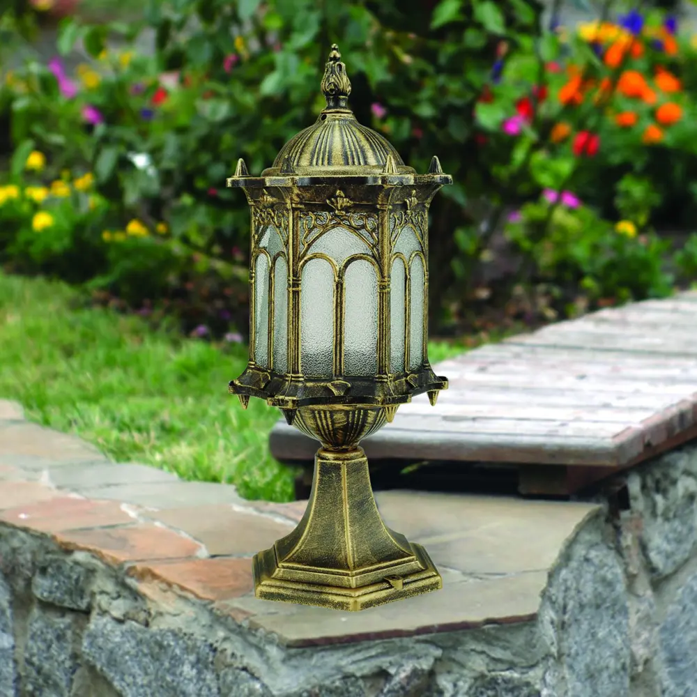 Столб уличный TDM Ампир 1xE27x60 Вт, 40 см цвет бронза, IP54 TDM ELECTRIC STLM-2058168 - Вид №5