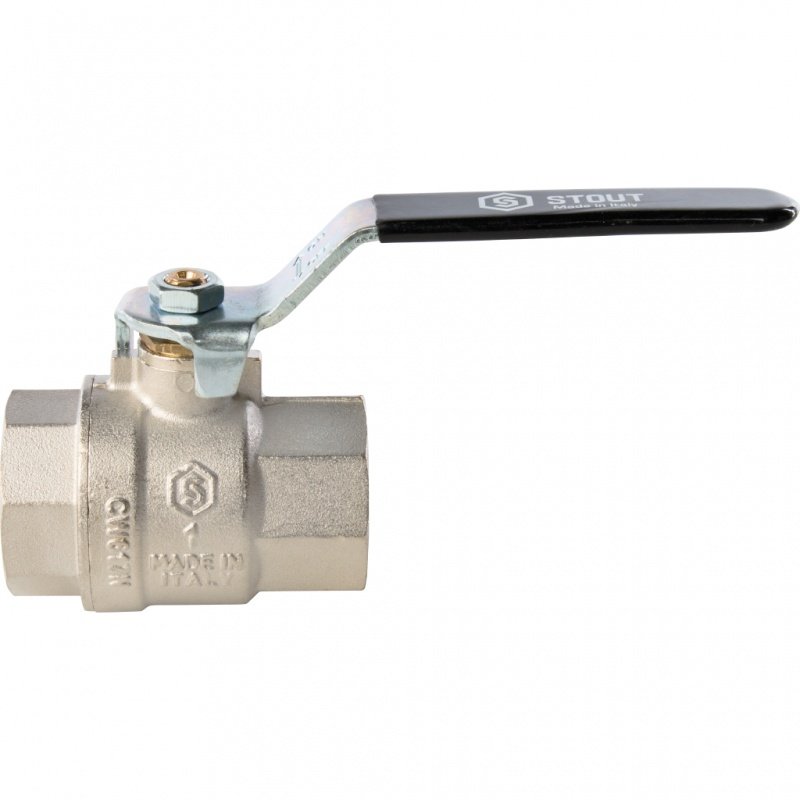 Кран шаровый STOUT ВВ 1" полнопроходной, рычаг SVB0001000025 - Вид №2