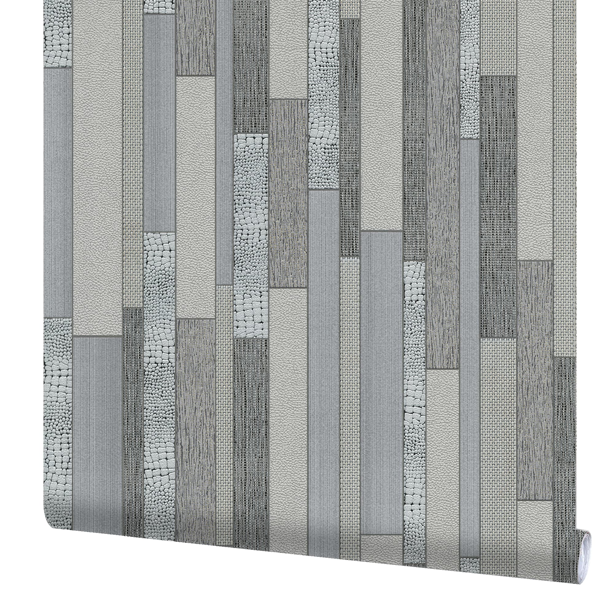 82399683 Обои виниловые серые 0.53 м 0208-5 Плитка Santreyd 