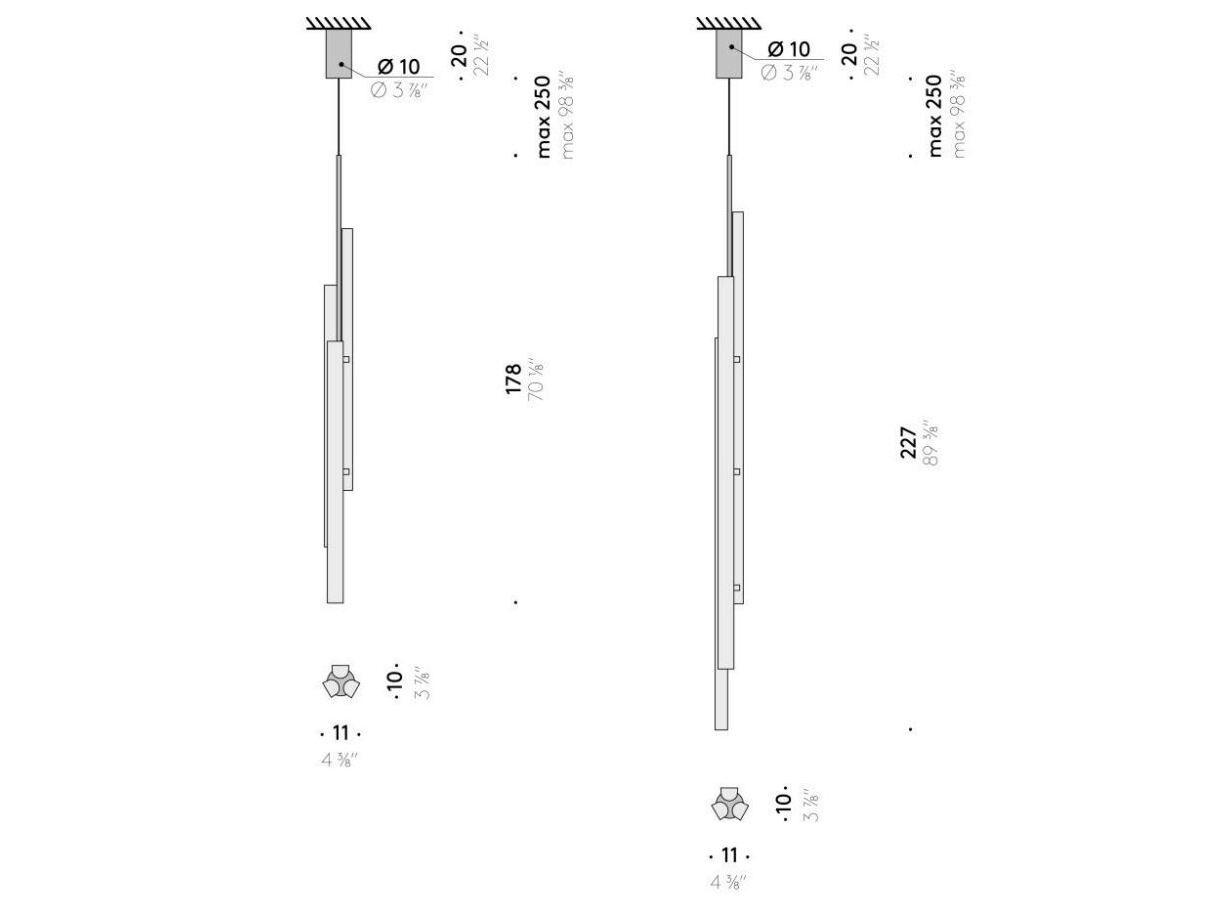 Бронзовый светодиодный подвесной светильник DE PADOVA Cut Back ARCH-00121696 - Вид №2
