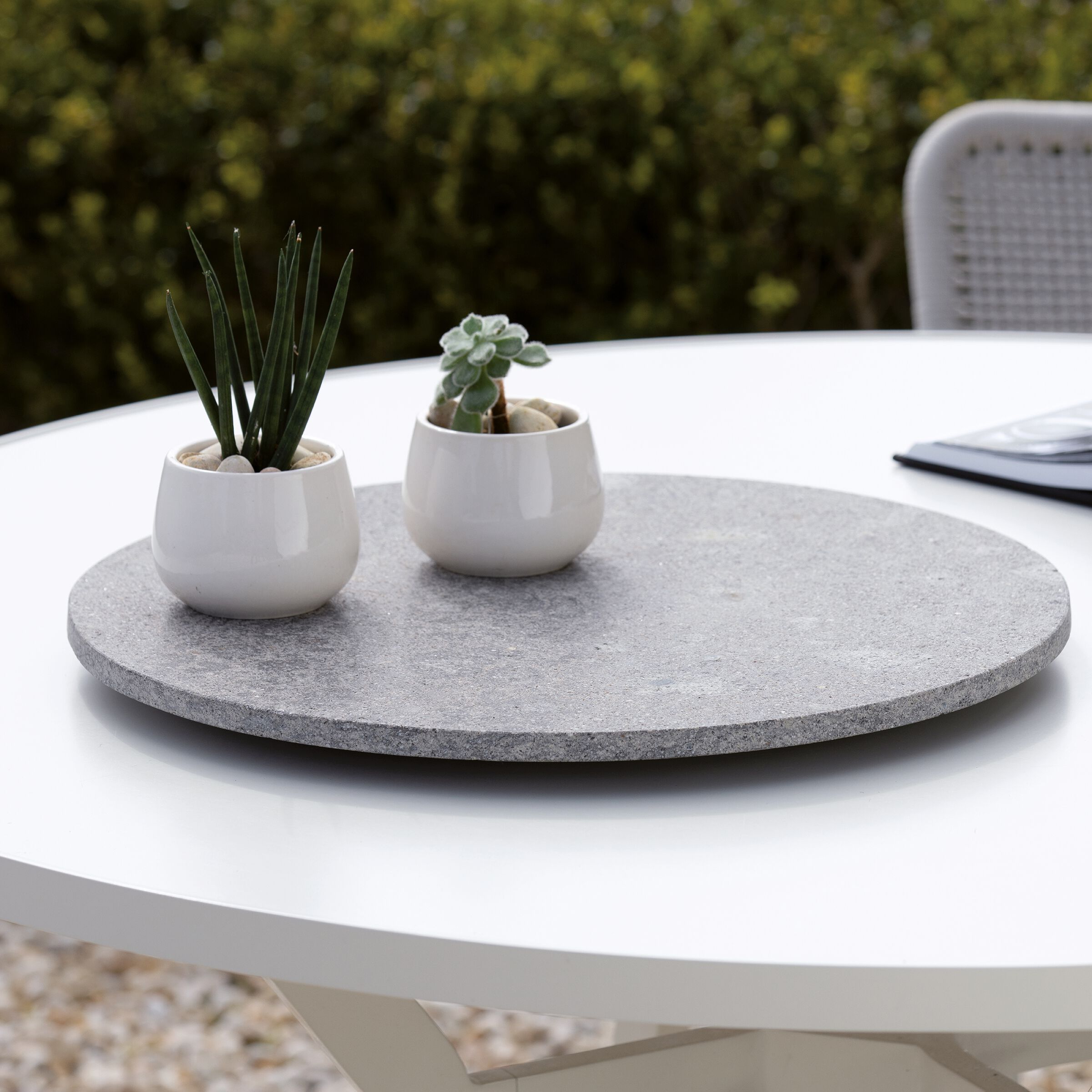 Круглый стол для сада в пеперино VELTHA® Naturam ARCH-00081871 - Вид №4