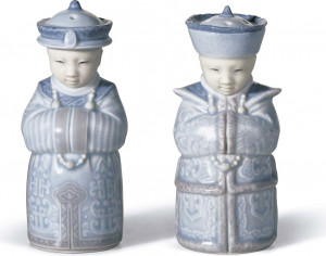 10669157 LLADRO Набор для соли и перца Lladro "Китайцы" 13х16см Фарфор