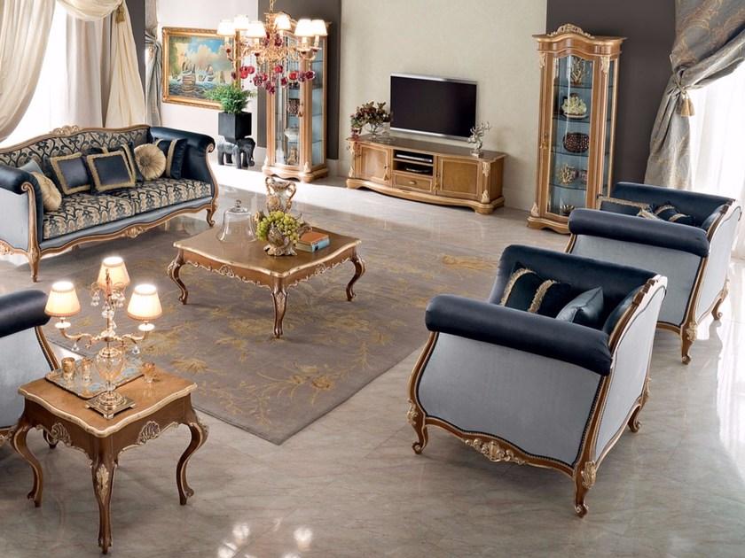 Modenese Gastone Низкий квадратный деревянный журнальный столик Bella vita sun-id-1430869 - Вид №2