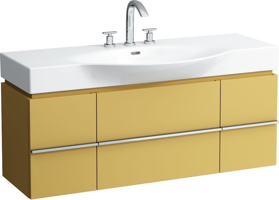 H4013020759991 Шкафчик под раковину, для раковин 811704, 812704, 2 выдвижных ящика с 2 дверцами, 2 стеклянные полки LAUFEN PRO - Вид №5