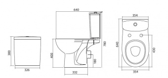 L79200000 Компакт унитаз с бачком Белый KOLO  Польша  - Вид №2