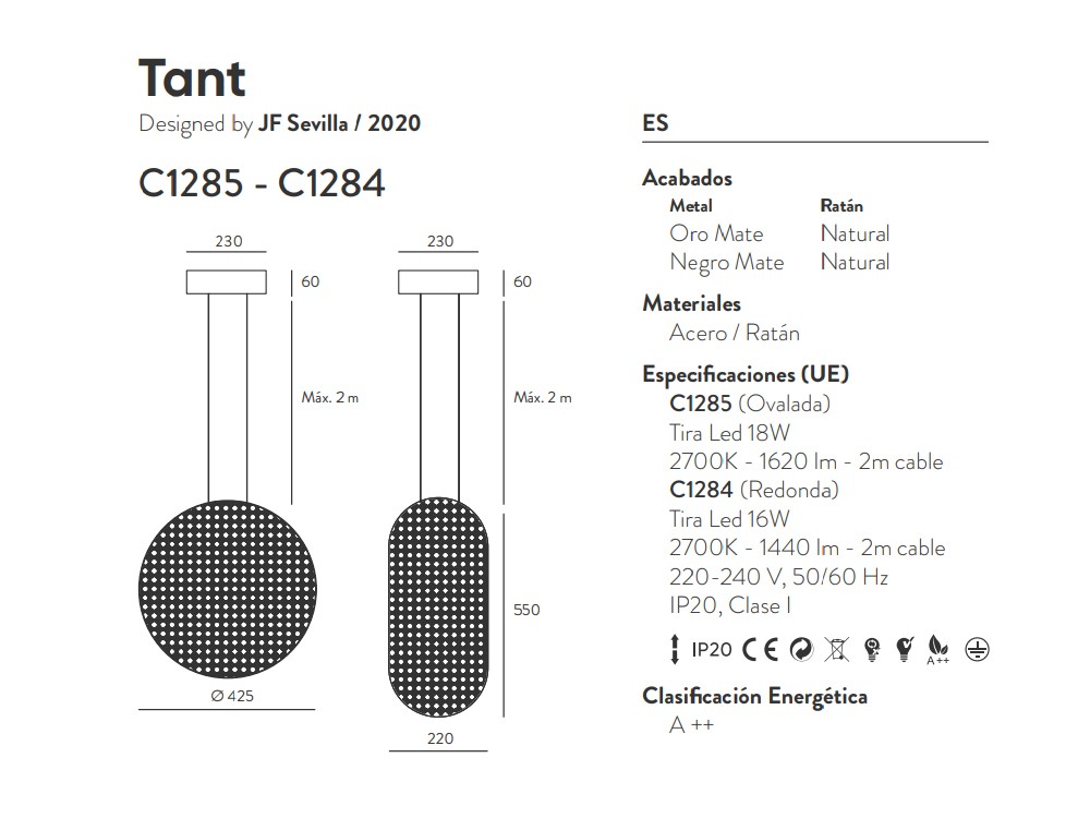 092122 Люстра овальная латунная Aromas del Campo Tant 