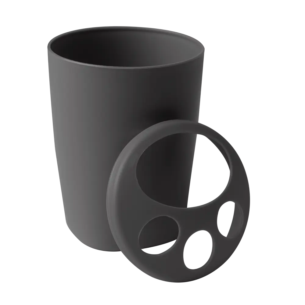 Стакан-подставка BEROSSI Aqua для зубных щёток в стиле базальт 89350159 STLM-0993337 - Вид №1