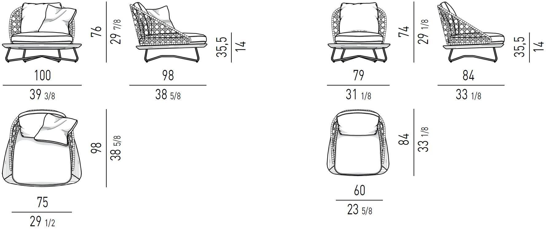 Minotti Poltrona da outdoor Rivera sun-id-1410934 - Вид №5