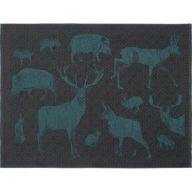 LEI_303_65 Полотенце кухонное 50/70 бирюзовый 50% лен 50% хлопок жаккард LEITNER Santreyd 