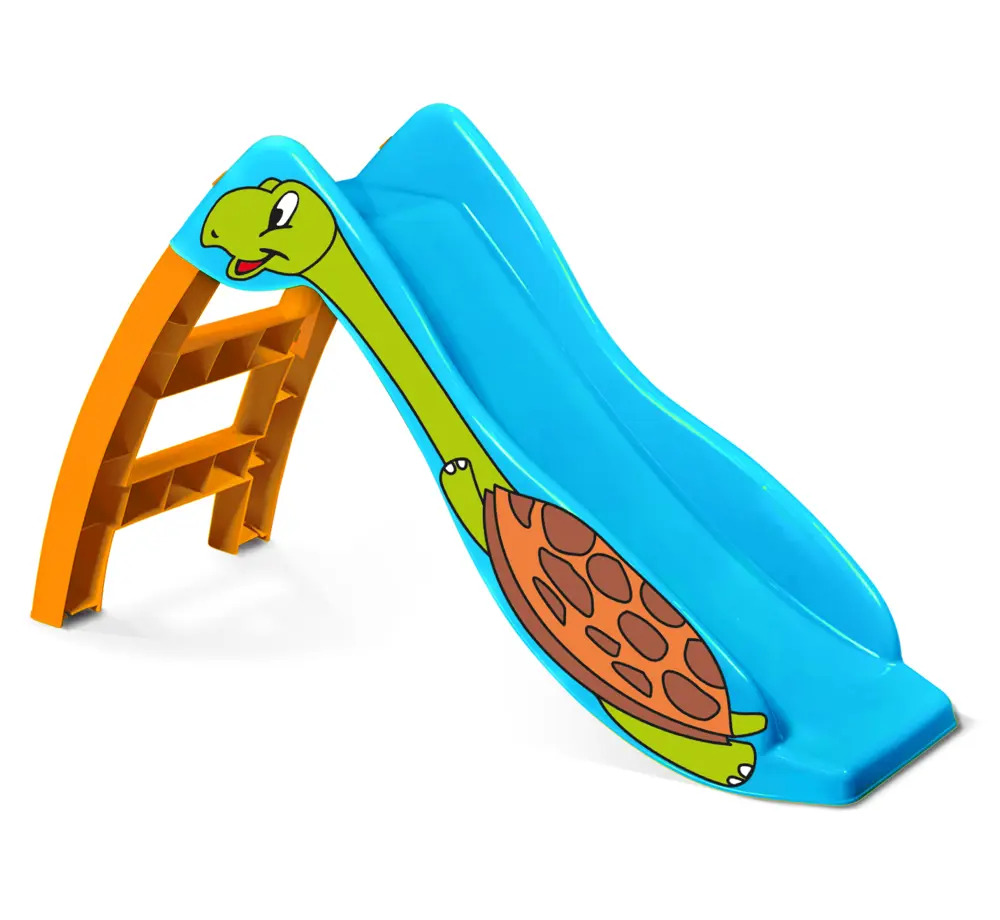 91317853 Игровая горка Sheffilton Kids Черепаха голубой/желтый 122x43x69 см STLM-0950489