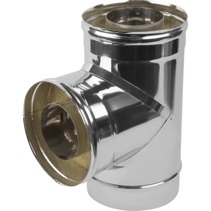 Сэндвич-тройник Металлик и Ко 90° 430/0.5 мм D115x200 мм