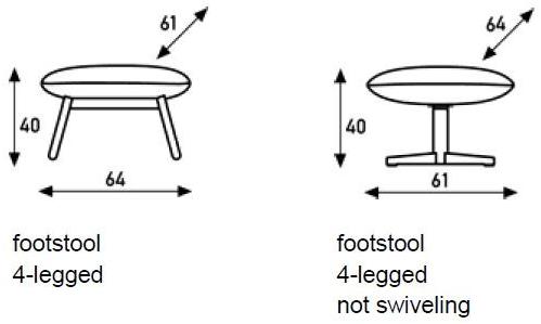 Artifort Подножка с 4 спицами Kalm sun-id-1386159 - Вид №3