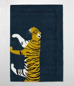 Ковер детский Tiger 200х280 синий RUGBERRY  326216 Желтый;синий