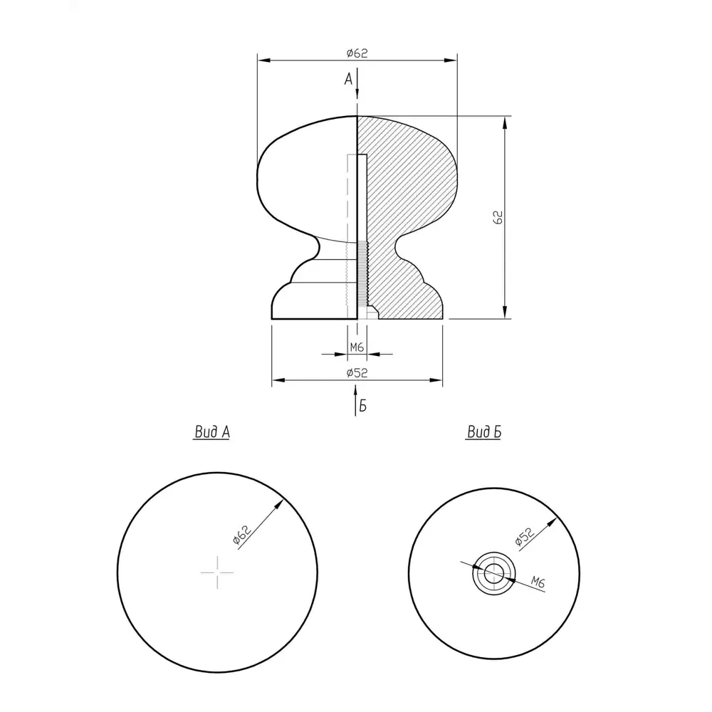 Ручка-кнопка цвет мокко 89416633 STLM-2095537 Santreyd  - Вид №6