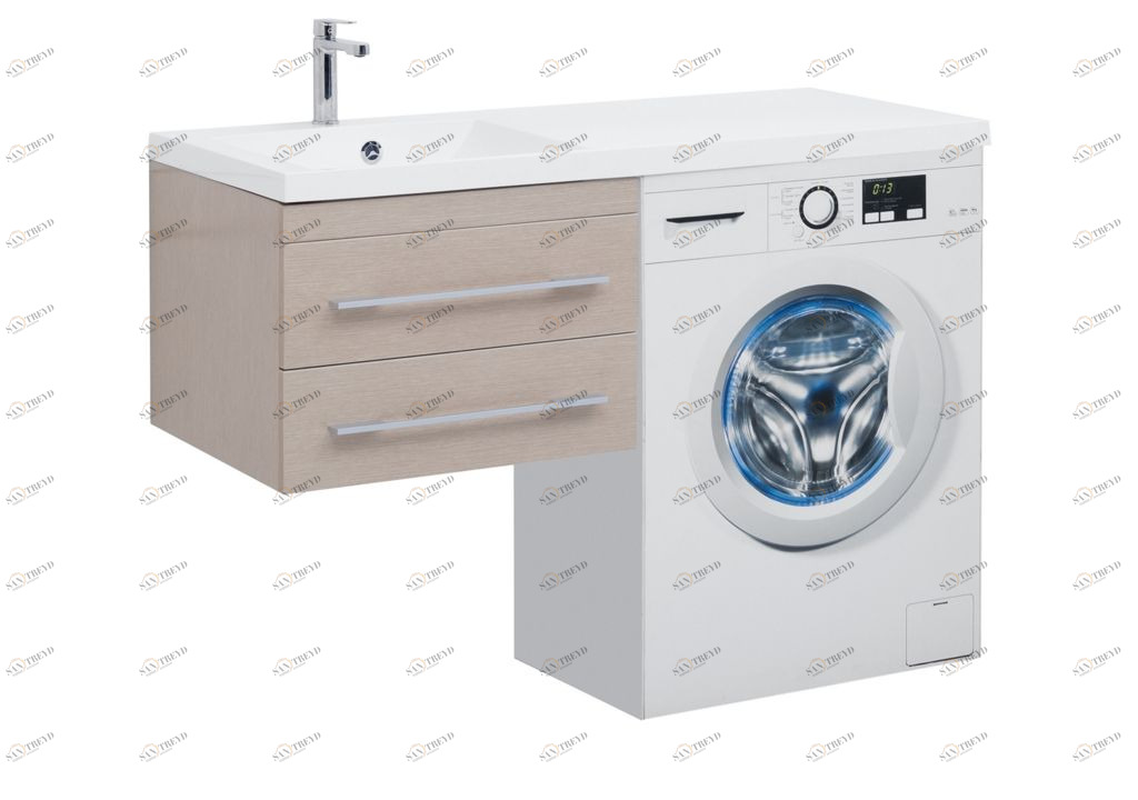 Тумба с раковиной Aquanet Нота 120 L светлый дуб 0017148500239565