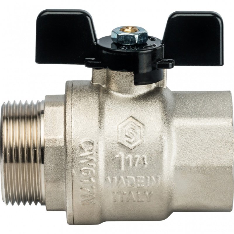Кран шаровый STOUT ВН 1"1/4 полнопроходной, бабочка SVB0004000032 - Вид №1