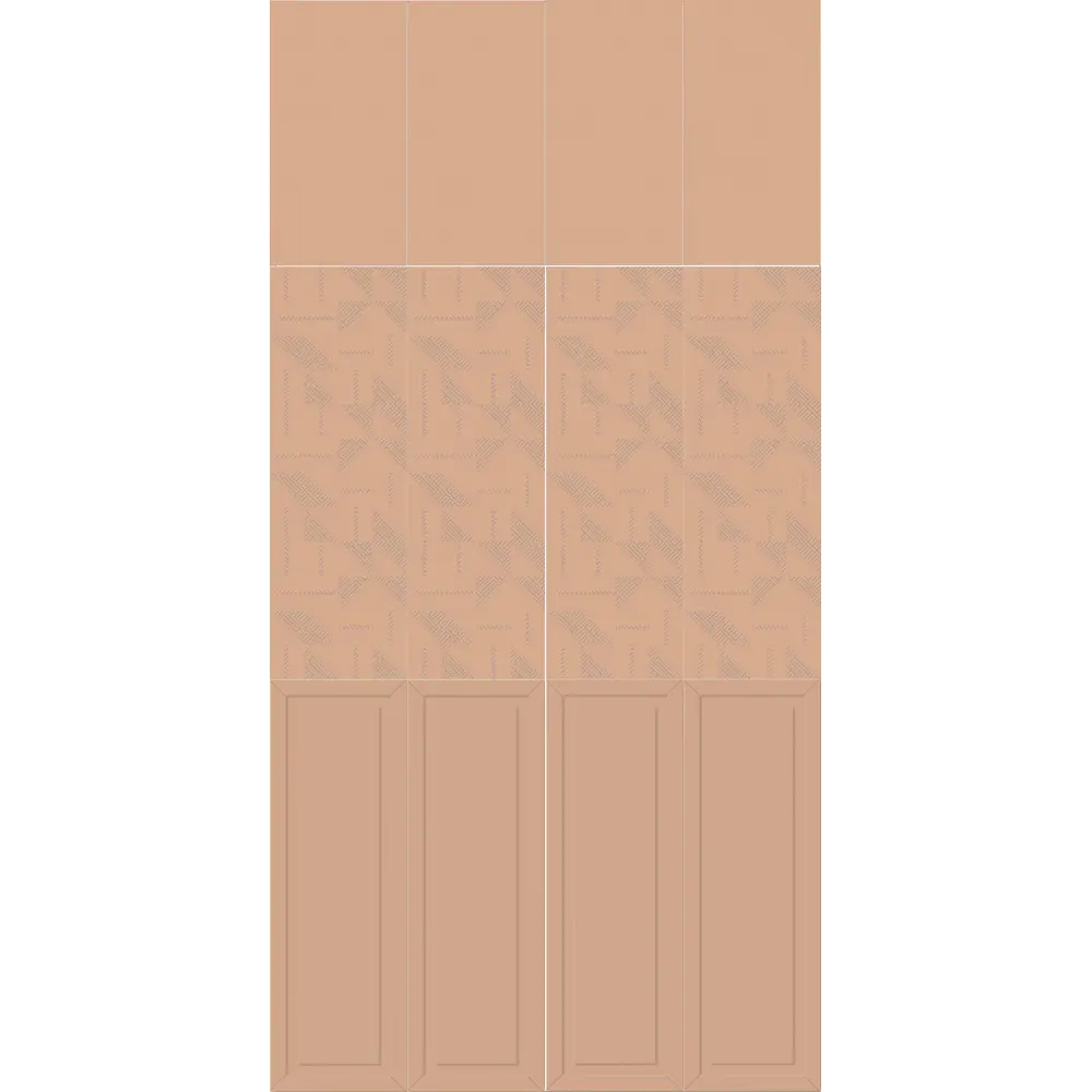 Плитка настенная Керамин Сонет 1 25x75 см 1.69 м² матовая цвет розовый STLM-2046666 - Вид №7