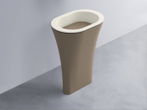 AMLA65-TL+AMPILO-AN+AMCOLO-AN Раковина Amedeo Ovale отдельностоящая cielo Enjoy + Amedeo