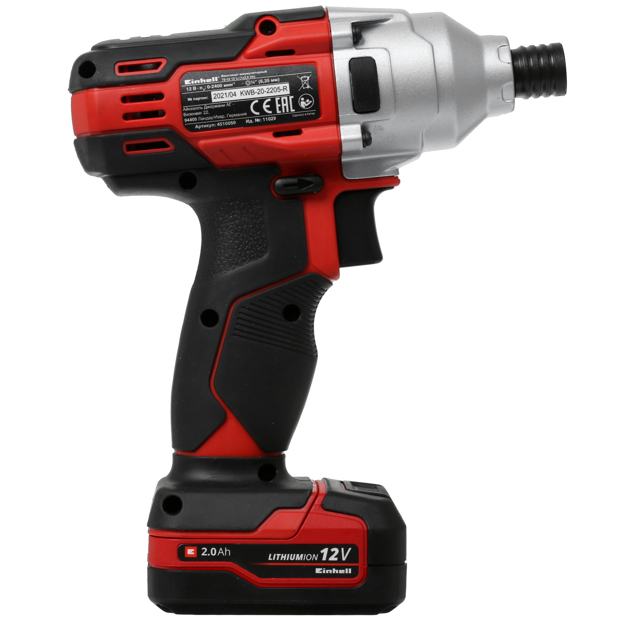 Винтоверт Einhell TE-CI 12 Li 5346599 STDN-0011180 - Вид №1