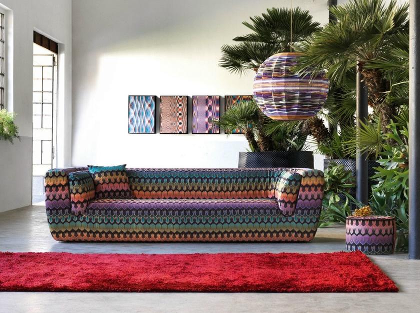MissoniHome 3-х местный тканевый диван со съемным чехлом Inntil sun-id-1478735 - Вид №5