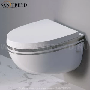 S511467P Подвесной унитаз настенный Белый A. e T. Italia OVAL Италия