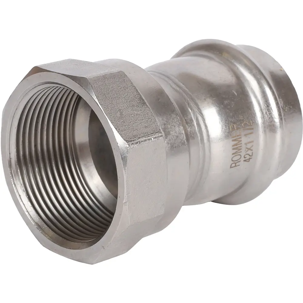 Муфта переходная Rommer 1 1/2"x42 мм ВПр-ВР нержавеющая сталь 88011253 STLM-2210851 