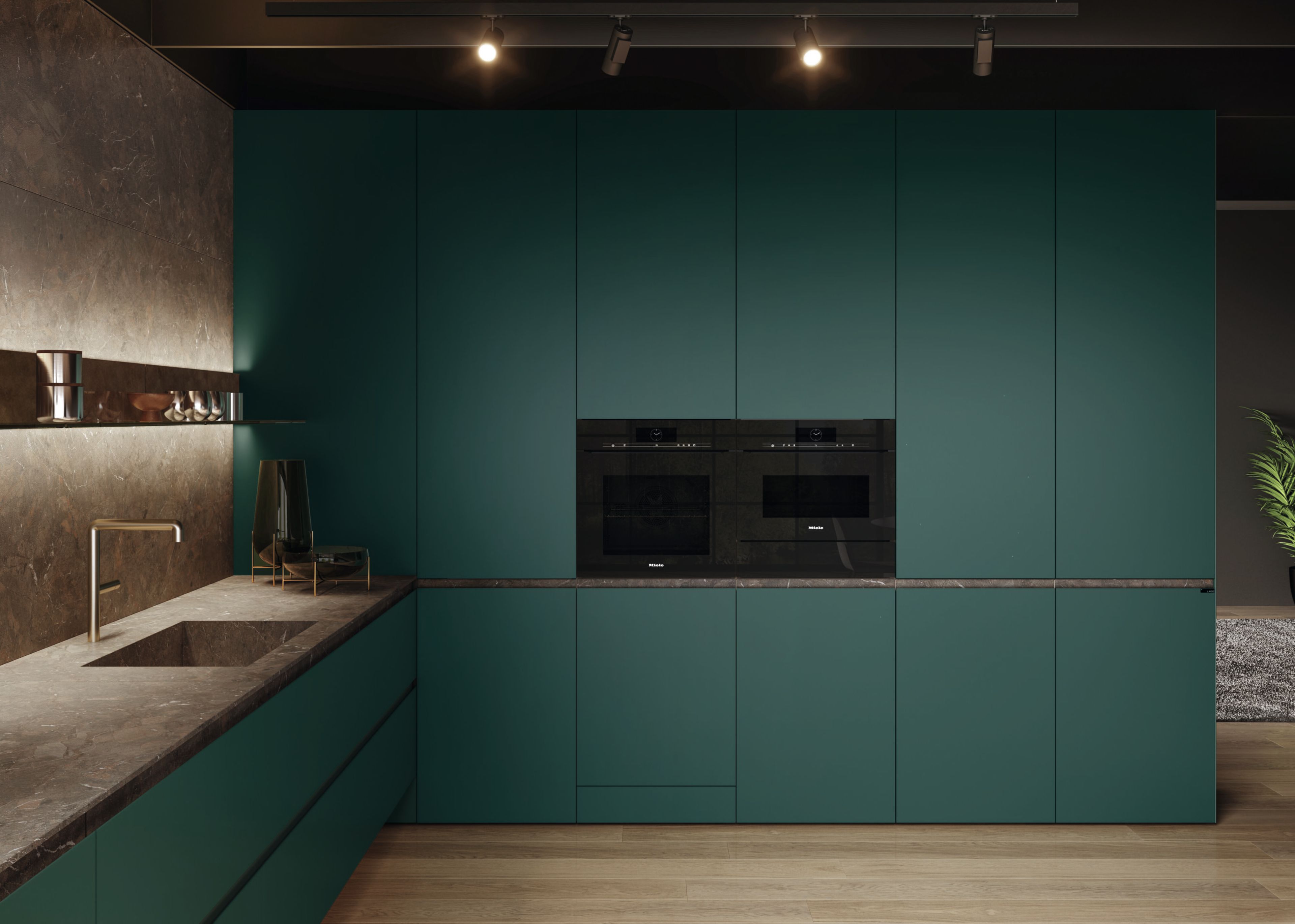 Кухня без ручек Lago 36e8 CUT KITCHEN 2820 ARCH-00031146 - Вид №3