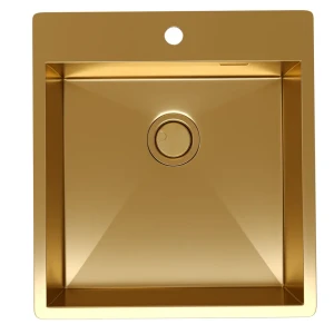 91922184 Мойка для кухни Reflexion Iseo RX2246GD 50x46 см глубина чаши 18.50 см нержавеющая сталь цвет золото STLM-1477648
