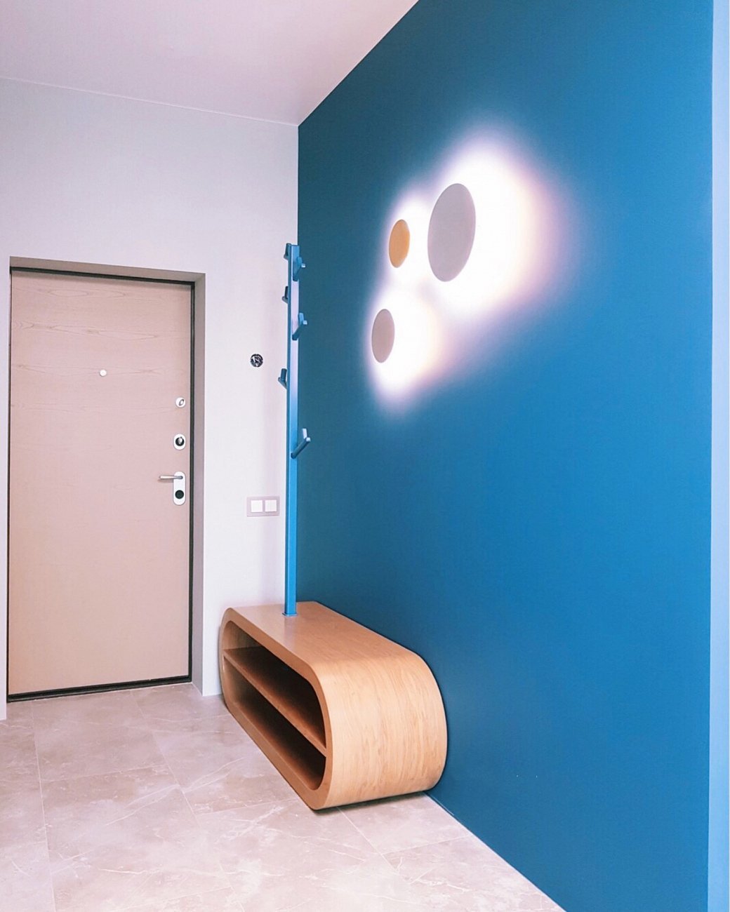 Банкетка Bellona серая с вешалкой ODINGENIY ДИЗАЙНЕРСКИЕ, ЦИКЛ 178307 Беленый дуб;серый  - Вид №8