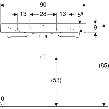 124060000 Раковина Geberit iCon Geberit  - Вид №32