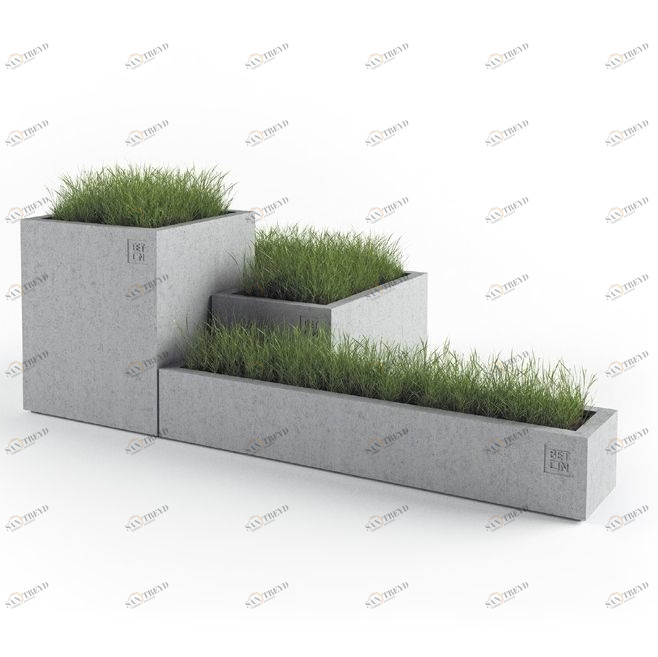 BetOn Каскад №2 цветочный бетонный ГОРШКИ ИЗ ФИБРОБЕТОНА СР108В