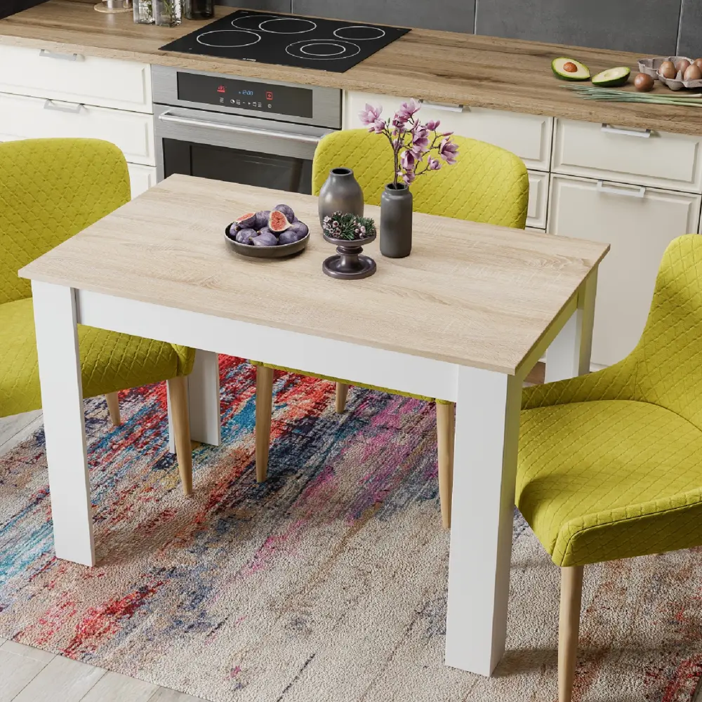 Кухонный стол Трия Промо Т2 110x67x73 см прямоугольник ДСП цвет дуб сонома белый STLM-2033627 - Вид №4
