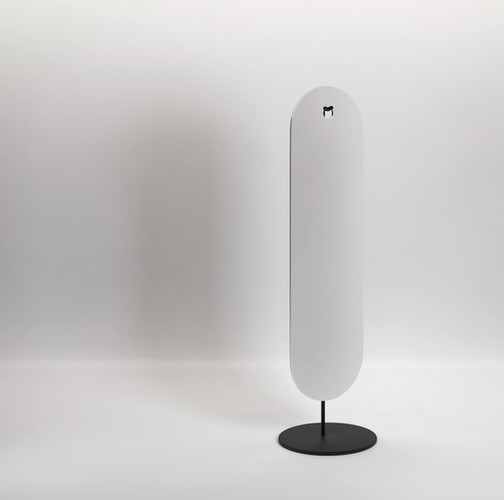 Secolo Polo Напольное зеркало с металлическим основанием, дедево матовое/глянцевое лакированное 