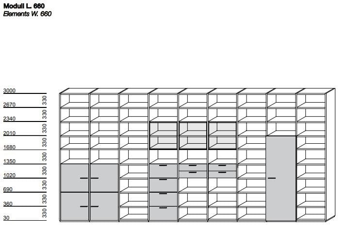 Навесной шкаф Porro SYSTEM ARCH-00048950 - Вид №7