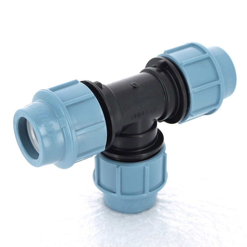 Тройник редукционный обжим для труб ПНД UNIDELTA 32x25x32 1013032025 - Вид №2